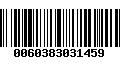 Código de Barras 0060383031459