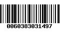 Código de Barras 0060383031497