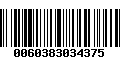 Código de Barras 0060383034375