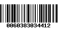 Código de Barras 0060383034412