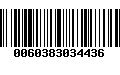 Código de Barras 0060383034436