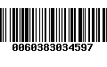 Código de Barras 0060383034597