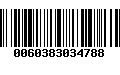 Código de Barras 0060383034788