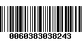 Código de Barras 0060383038243