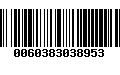 Código de Barras 0060383038953