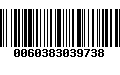 Código de Barras 0060383039738