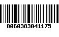 Código de Barras 0060383041175