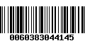 Código de Barras 0060383044145