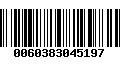 Código de Barras 0060383045197