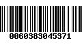 Código de Barras 0060383045371