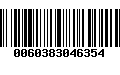 Código de Barras 0060383046354