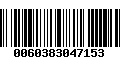 Código de Barras 0060383047153