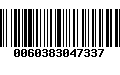 Código de Barras 0060383047337