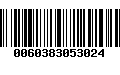 Código de Barras 0060383053024