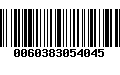 Código de Barras 0060383054045