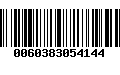 Código de Barras 0060383054144