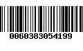 Código de Barras 0060383054199