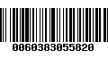 Código de Barras 0060383055820