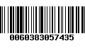 Código de Barras 0060383057435