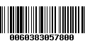 Código de Barras 0060383057800