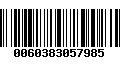 Código de Barras 0060383057985