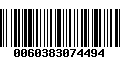 Código de Barras 0060383074494