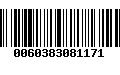 Código de Barras 0060383081171