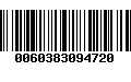 Código de Barras 0060383094720