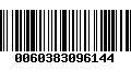 Código de Barras 0060383096144