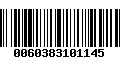 Código de Barras 0060383101145