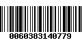 Código de Barras 0060383140779