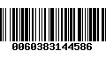 Código de Barras 0060383144586