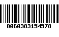 Código de Barras 0060383154578