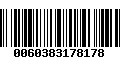 Código de Barras 0060383178178