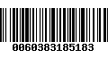 Código de Barras 0060383185183