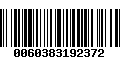 Código de Barras 0060383192372