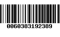 Código de Barras 0060383192389