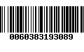 Código de Barras 0060383193089