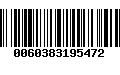 Código de Barras 0060383195472