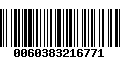 Código de Barras 0060383216771