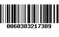 Código de Barras 0060383217389