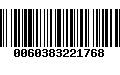 Código de Barras 0060383221768