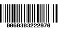 Código de Barras 0060383222970