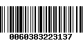 Código de Barras 0060383223137