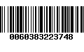 Código de Barras 0060383223748