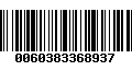 Código de Barras 0060383368937