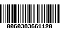 Código de Barras 0060383661120