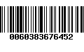 Código de Barras 0060383676452