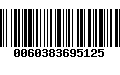 Código de Barras 0060383695125