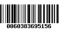 Código de Barras 0060383695156